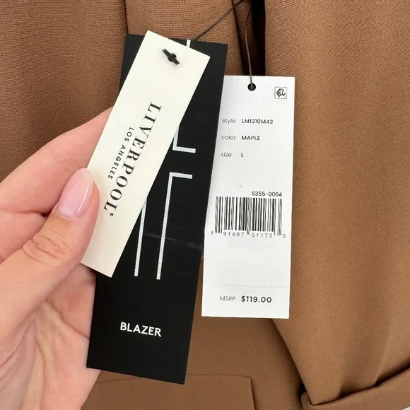 Liverpool Los Angeles / Boyfriend Blazer / Color: Maple / Size L - Picture 5 of 5